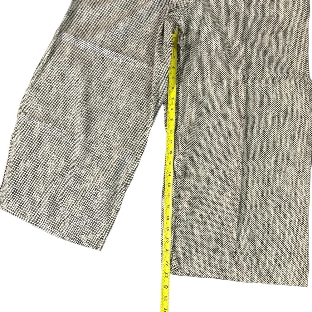 RARE Eileen Fisher 100% Organic Cotton Chainette Printed Wide Leg Crop P… - Picture 9 of 11